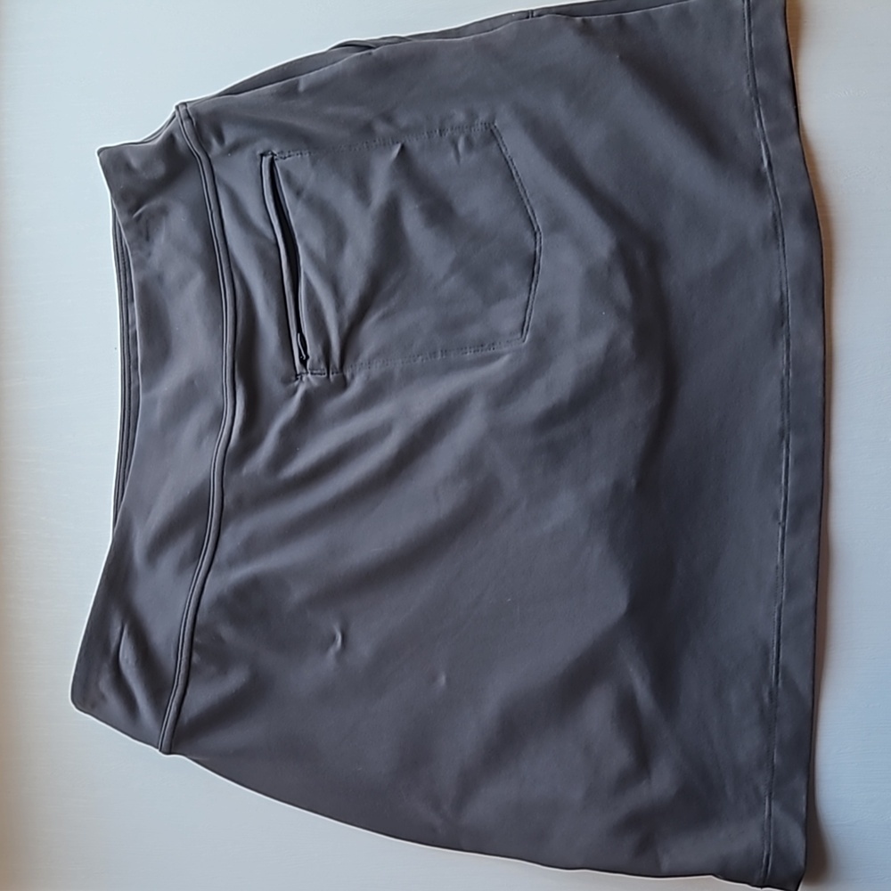 FootJoy Gray Women's Stretch Golf Skort with Front Pockets - Picture 3 of 10
